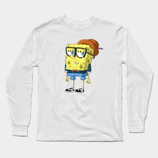 Hipster Spongebob Squarepants Long Sleeve T-Shirt